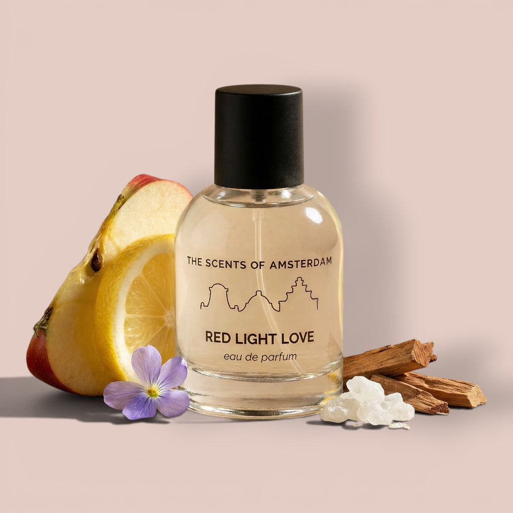 Red Light Love eau de parfum bottle — The Scents of Amsterdam